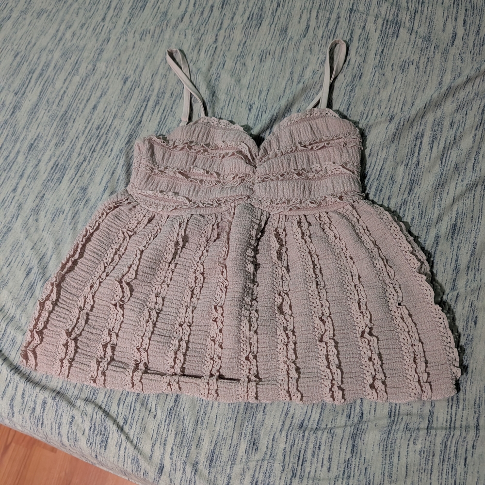 SHEIN Light Pink Textured Cami Top